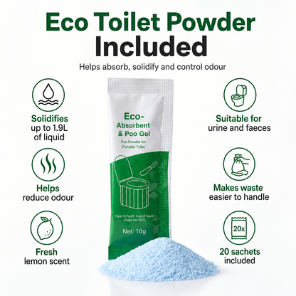 PlopEco® Go Portable Camping Toilet Kit