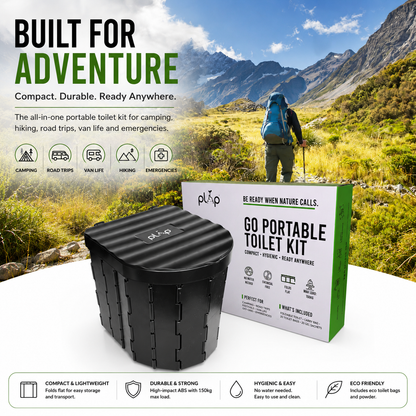 PlopEco® Go Portable Camping Toilet Kit